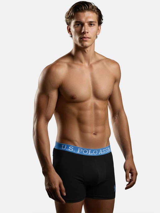 U.S. POLO ASSN. Boxers de hombre pack de 5 en elastano de algodón - Image 2