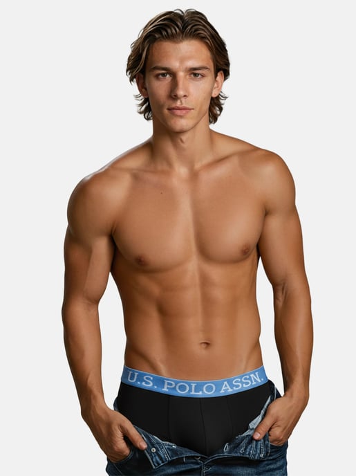 U.S. POLO ASSN. Boxers de hombre pack de 5 en elastano de algodón - Image 3