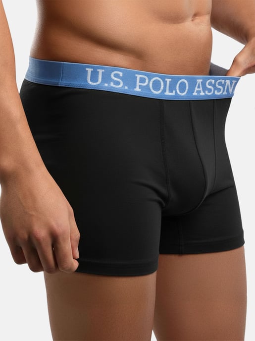 U.S. POLO ASSN. Boxers de hombre pack de 5 en elastano de algodón - Image 4