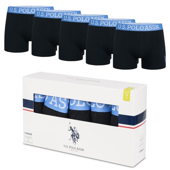 U.S. POLO ASSN. Boxers de hombre pack de 5 en elastano de algodón - Image 5