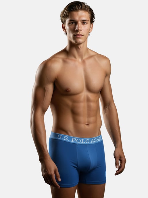 U.S. POLO ASSN. Boxers de hombre pack de 5 en elastano de algodón - Image 2