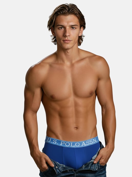 U.S. POLO ASSN. Boxers de hombre pack de 5 en elastano de algodón - Image 3