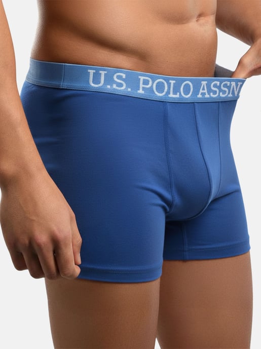 U.S. POLO ASSN. Boxers de hombre pack de 5 en elastano de algodón - Image 4