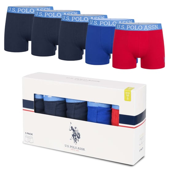 U.S. POLO ASSN. Boxers de hombre pack de 5 en elastano de algodón - Image 5