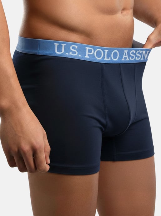 U.S. POLO ASSN. Boxers de hombre pack de 5 en elastano de algodón - Image 4