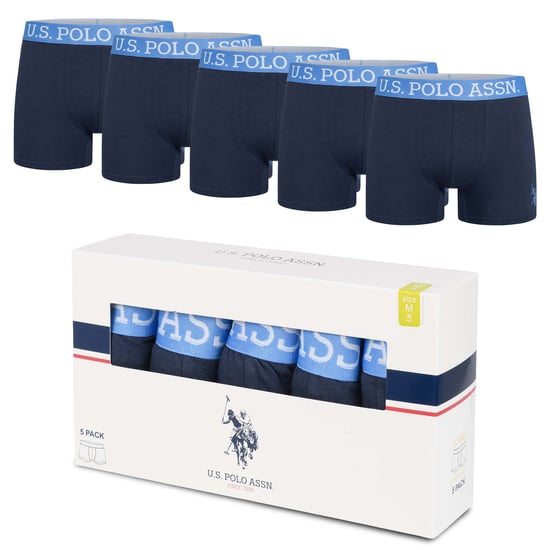 U.S. POLO ASSN. Boxers de hombre pack de 5 en elastano de algodón - Image 5