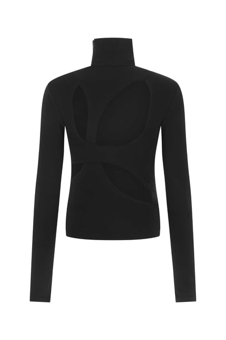 Top de Mezcla de Viscosa Negra elástica - Image 2
