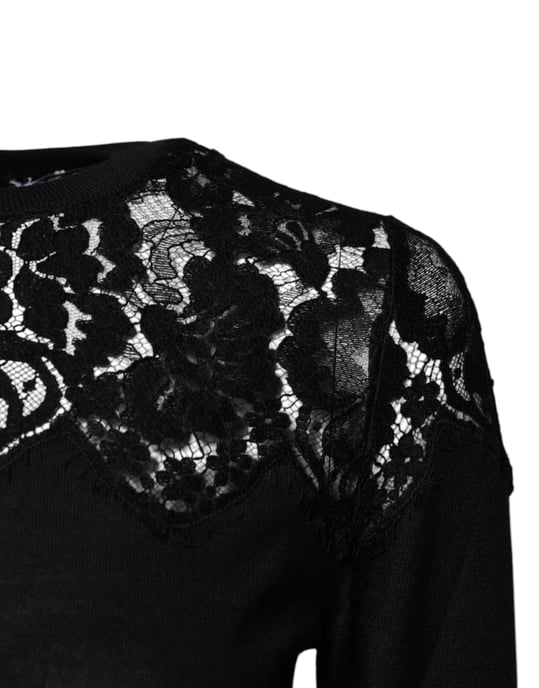 Sudadera de manga larga con detalles de encaje - Image 3