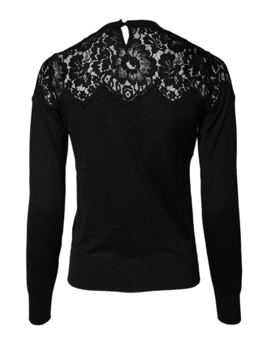 Sudadera de manga larga con detalles de encaje - Image 4