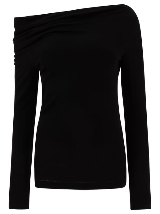 Blusa con Cuello Drapado - Image 1