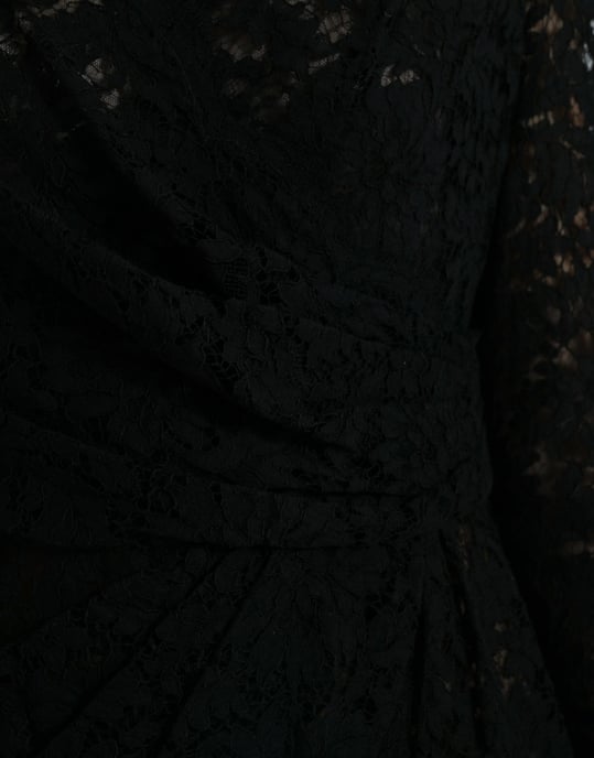 Vestido Mini de Encaje Negro - Image 5