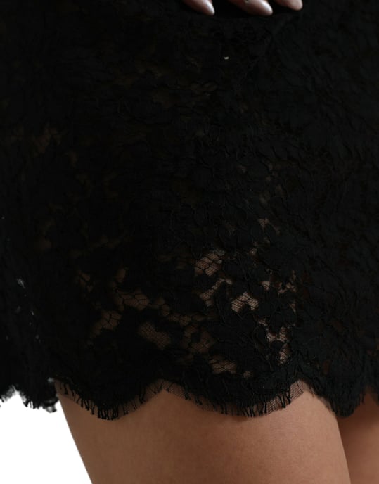 Vestido Mini de Encaje Negro - Image 6