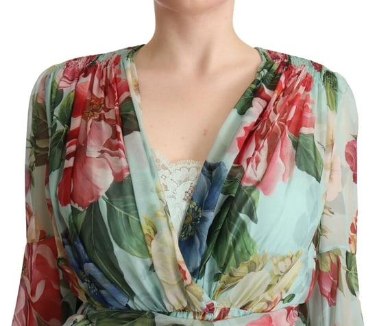 Vestido Midi de Seda con Estampado Floral - Image 2