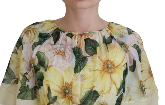 Vestido Midi de Seda con Estampado Floral - Image 4