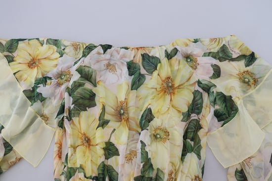Vestido Midi de Seda con Estampado Floral - Image 5