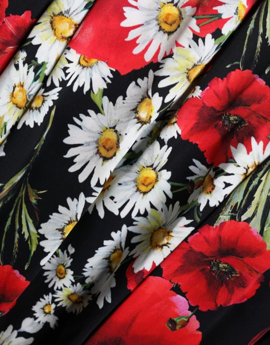 Vestido Maxi de Seda Floral Sin Mangas con Escote Redondo - Image 6