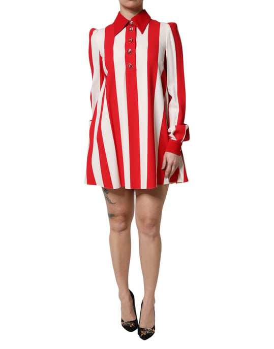 Vestido Mini Aline Rayado - Image 1