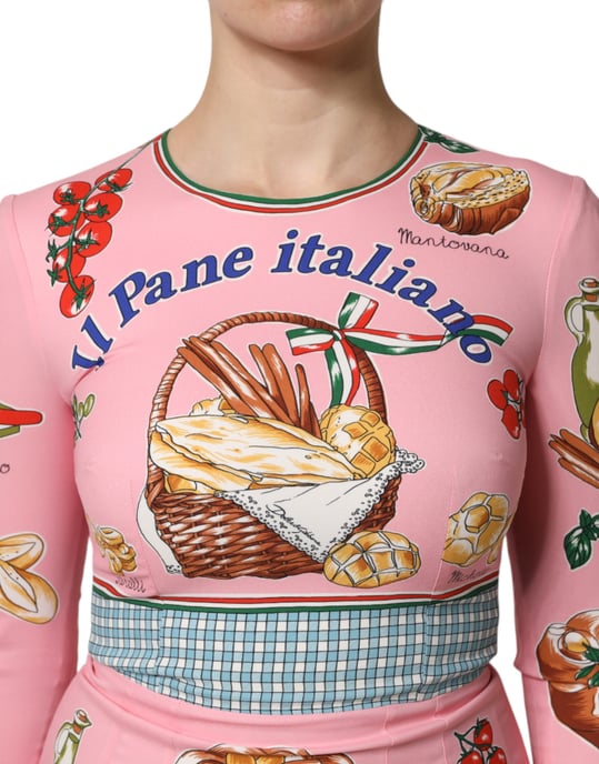 Vestido Midi con Estampado de Pan Italiano - Image 5