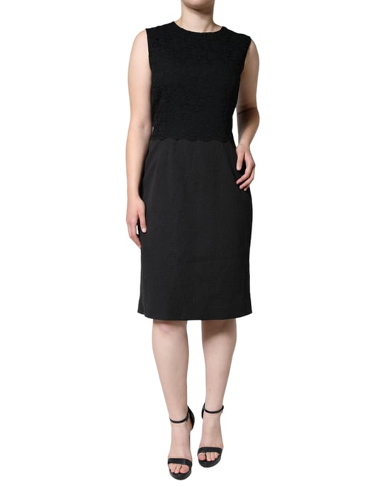 Vestido de encaje tipo sheath - Image 1