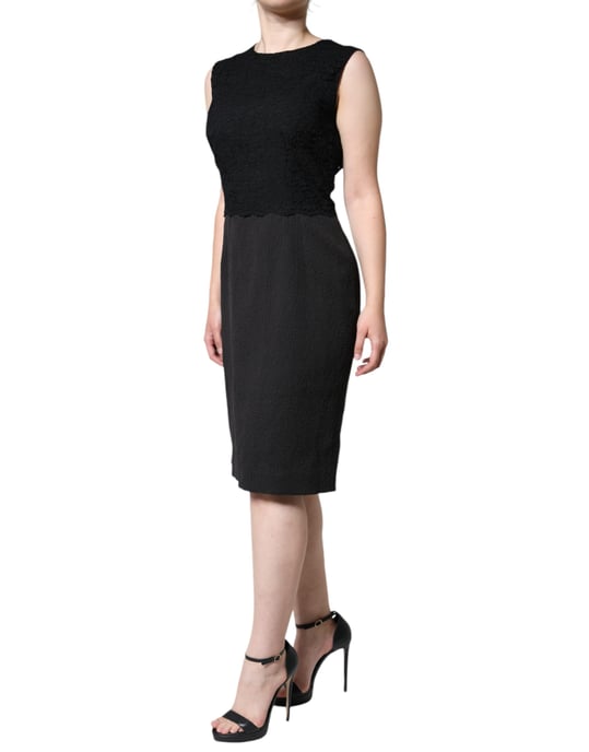 Vestido de encaje tipo sheath - Image 3