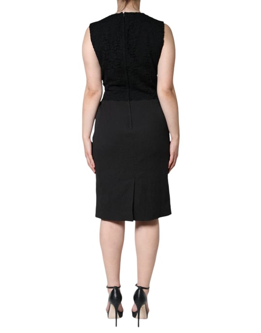 Vestido de encaje tipo sheath - Image 4