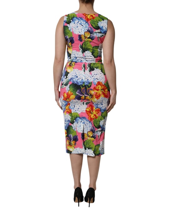 Vestido midi con estampado floral - Image 4