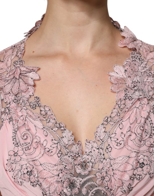 Vestido Midi con Detalle de Encaje - Image 5
