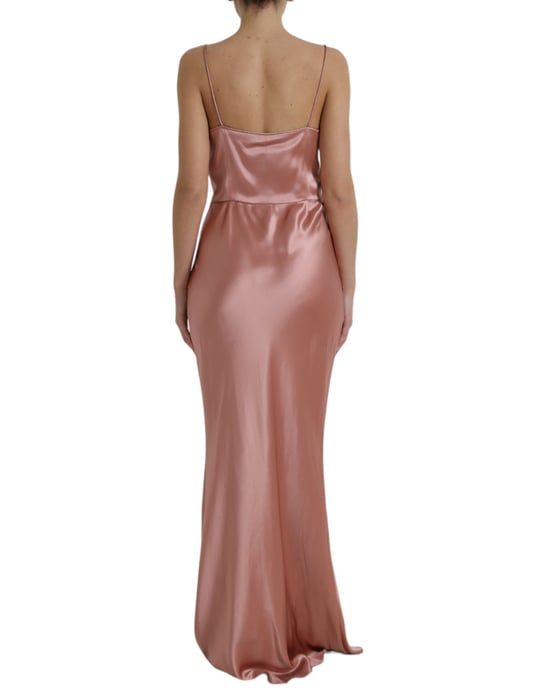 Vestido largo sin mangas con cuello de capa - Image 3