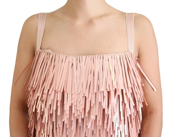 Vestido Mini con Flecos de Lentejuelas - Image 4