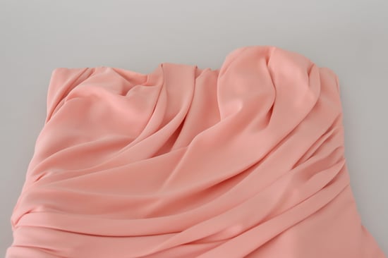 Vestido de cóctel drapeado sin tirantes - Image 5