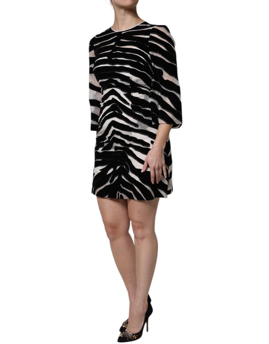Vestido Mini de Estampado de Cebra - Image 3