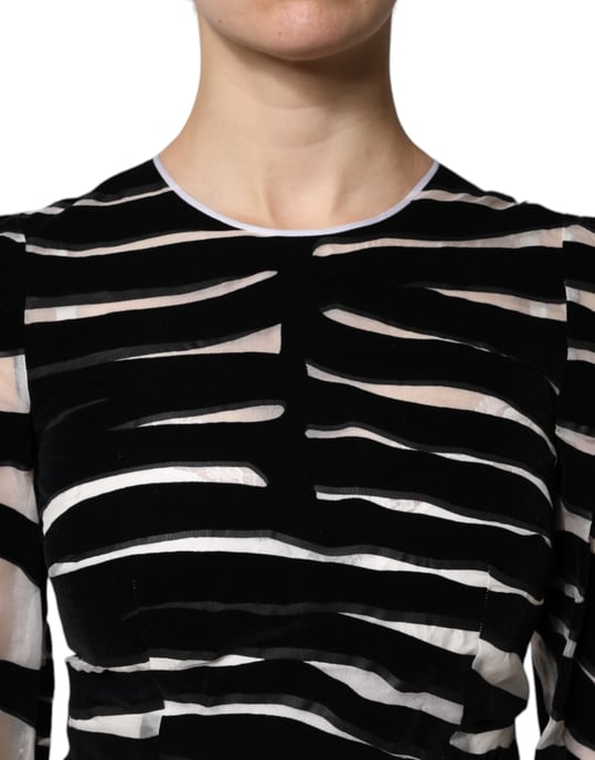 Vestido Mini de Estampado de Cebra - Image 6