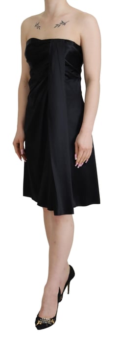Vestido de cóctel de seda drapeada - Image 2