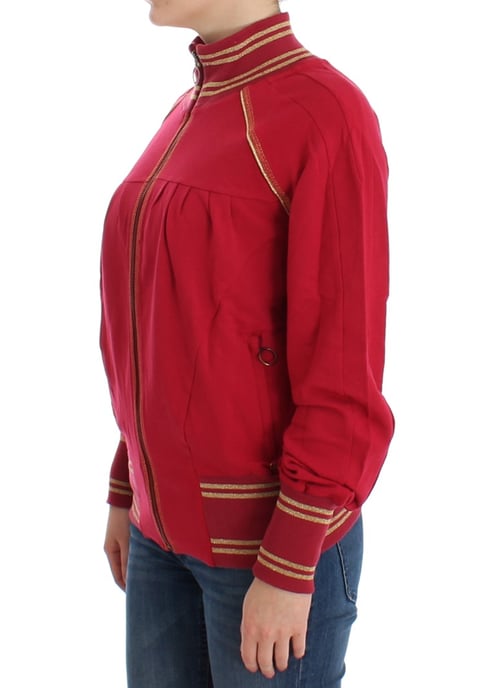 Chaqueta de punto roja con cierre delantero - Image 3