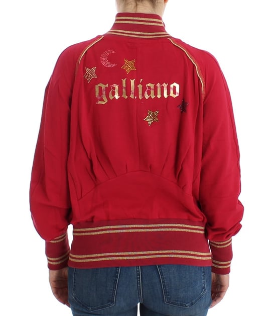 Chaqueta de punto roja con cierre delantero - Image 4