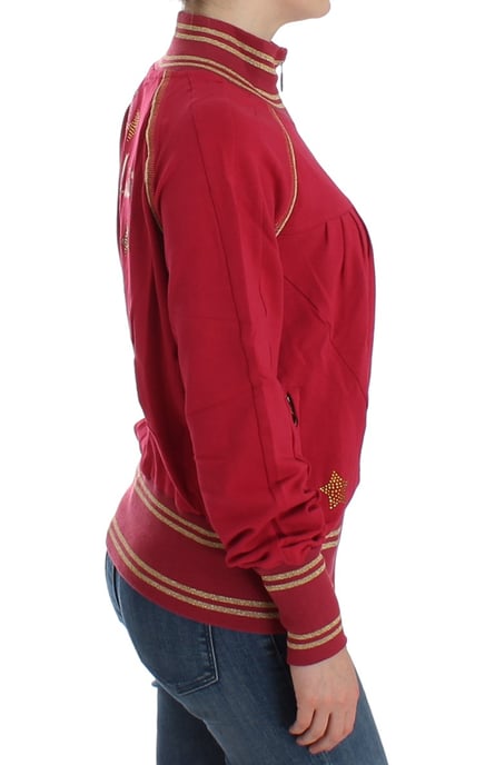 Chaqueta de punto roja con cierre delantero - Image 5