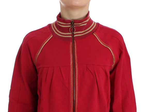 Chaqueta de punto roja con cierre delantero - Image 6