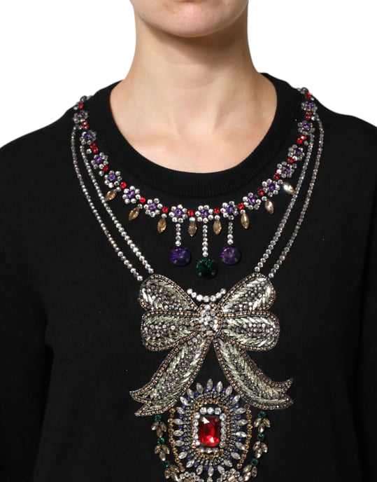 Suéter de punto con cuello joya embellecido - Image 6