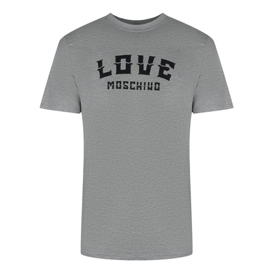 Camiseta Gris Con El Logo Llamativo De Love Moschino - Image 1