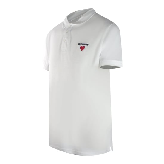 Polo Blanco Con Logo De Corazón De Love Moschino - Image 2