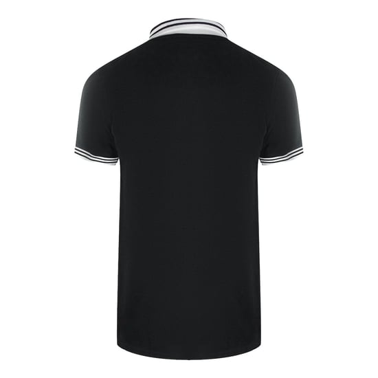 Polo Negro Con Cuello Con Ribete Doble Y Logotipo De Love Moschino - Image 3