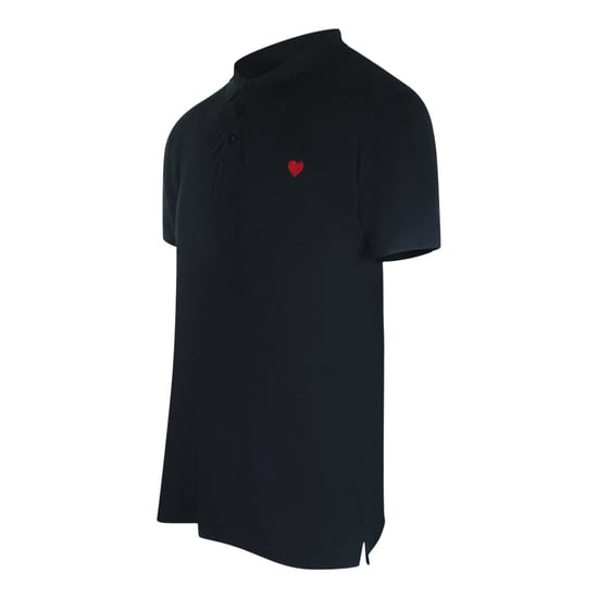 Polo Negro Con Corazón Pequeño De Love Moschino - Image 2