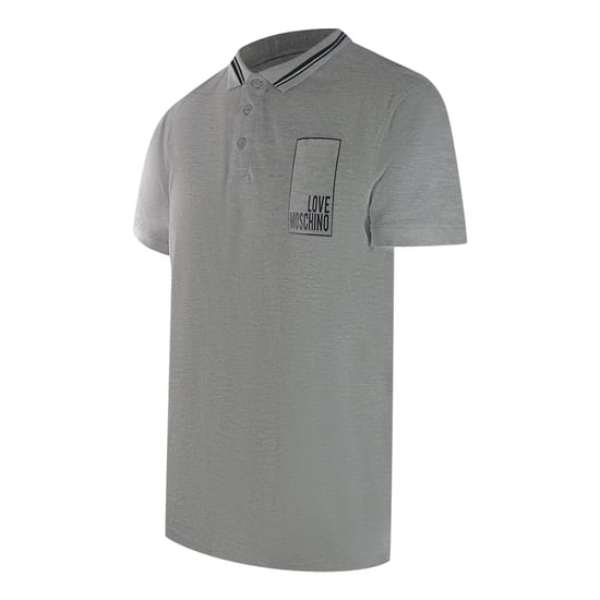 Polo Gris Con Logo De Caja De Love Moschino - Image 2