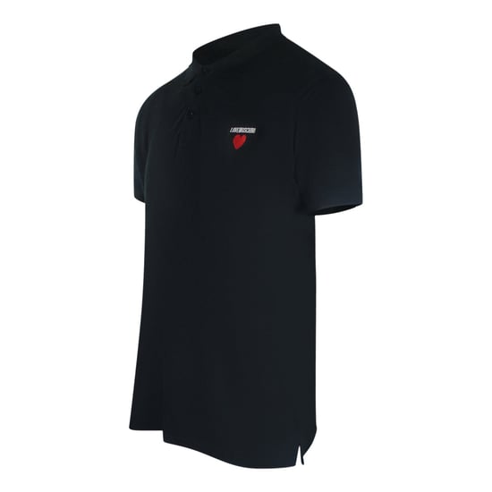 Polo Negro Con Logo De Corazón De Love Moschino - Image 2