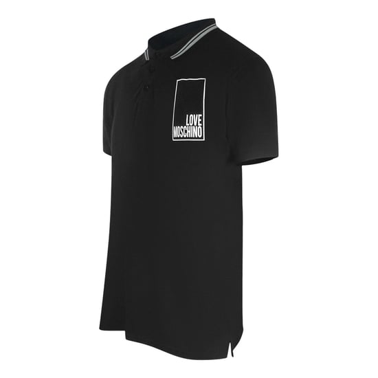Polo Negro Con Logo De Caja De Love Moschino - Image 4