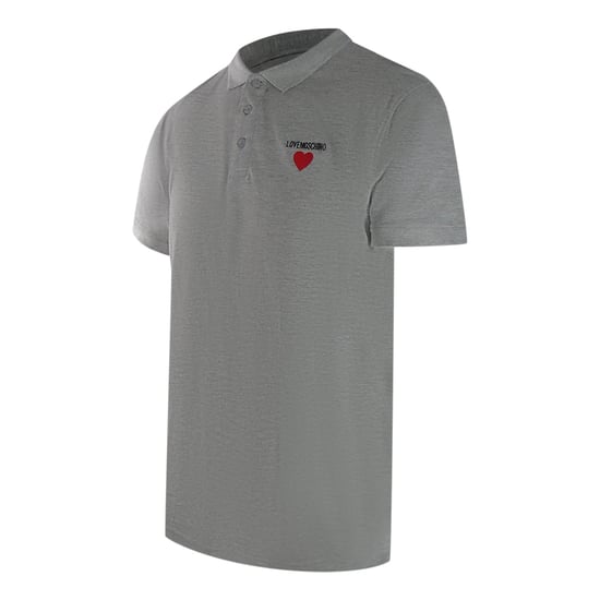 Polo Gris Con Logo De Corazón De Love Moschino - Image 2