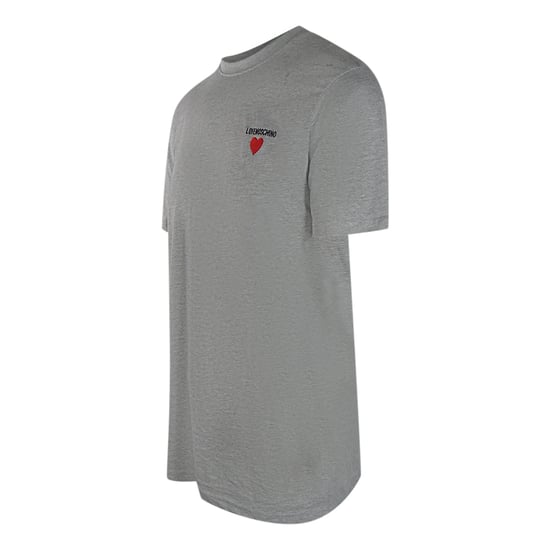 Camiseta Gris Con Logo Pequeño De Love Moschino - Image 4