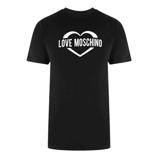 Camiseta Negra Con Logo De Corazón Llamativo De Love Moschino - Image 1