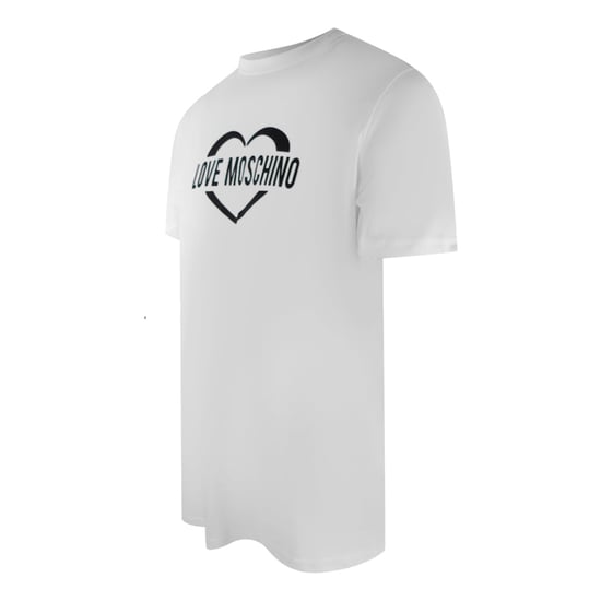 Camiseta Blanca Con Logo De Corazón Llamativo De Love Moschino - Image 3