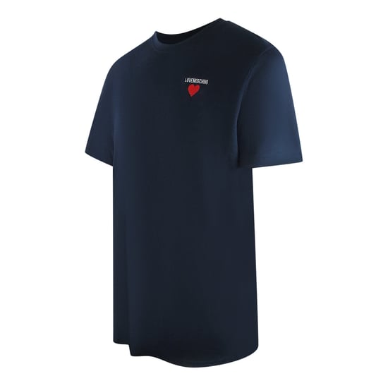 Camiseta Azul Marino Con Logo De Corazón Pequeño De Love Moschino - Image 3